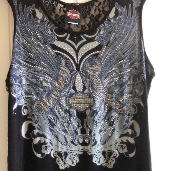 Harley-Davidson Tops - Extreme Bling Harley Short Sleeve/Tank Top